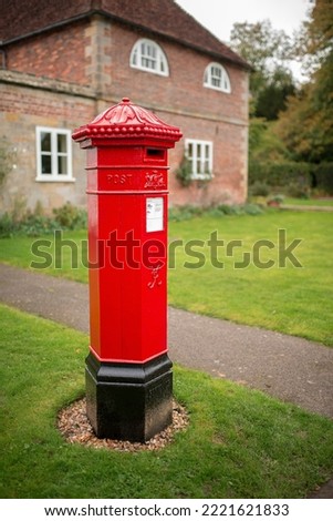 red old post box in England, Great Britain