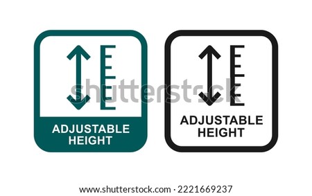 Adjustable height vector logo badge. Suitable for business, web, and product label