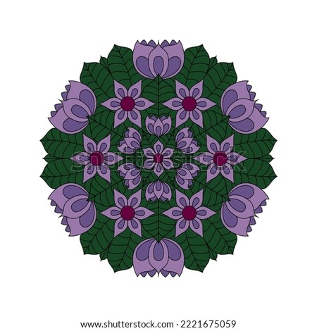 Mandala. Abstract illustration. Ornament for decor, cards etc. Coloring book