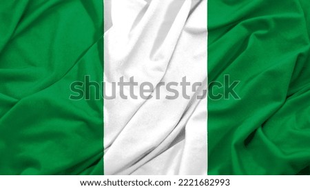  Nigeria National Flag Waving Image