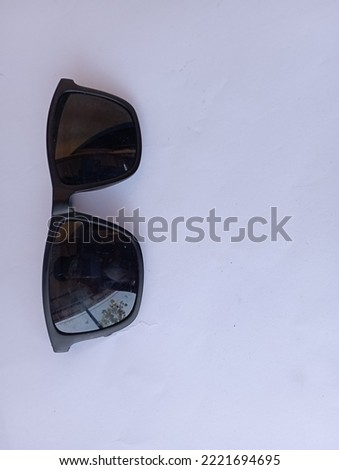 sunglasses.protection from solar radiation on a white background. sun protection goggles