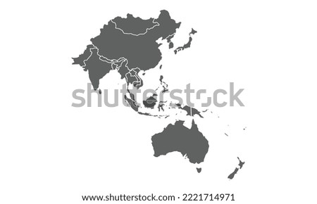 world map isolated on white background Royalty-Free Stock Photo #2221714971