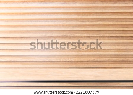 Horizontal wood material in interior work,Abstract image of Horizontal shapes.
