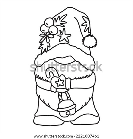 christmas cute cartoon card christmas tree santa