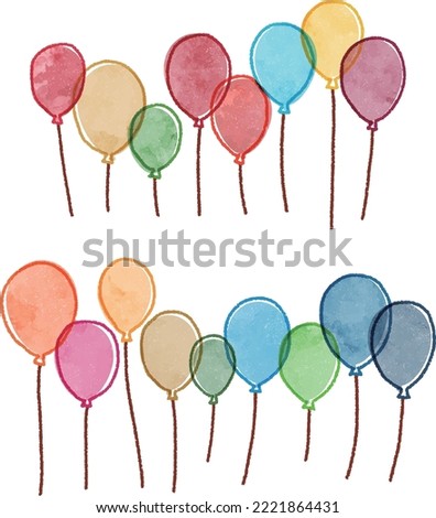 balloons doodles, SDGs 17 colors