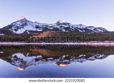 Lost Lake Slough Crested Butte Colorado Fall Snow