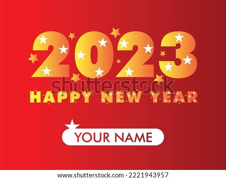 new year 2023 post and beautiful design for wish the friends