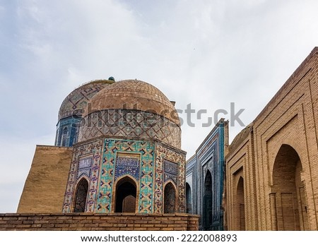 Architectural ancient landmark of Uzbekistan. Historical heritage. High quality photo