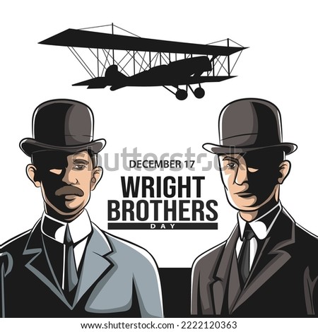 Wright Brothers Day. December 17. Holiday concept Royalty-Free Stock Photo #2222120363