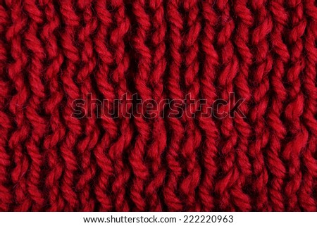 Knitted fabric background close up