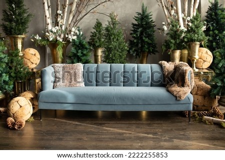 Christmas set up Christmas luxury Room Christmas decor xmas decoration Pine  Royalty-Free Stock Photo #2222255853