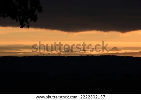 Panoramic view of Saxon Switzerland in Germany