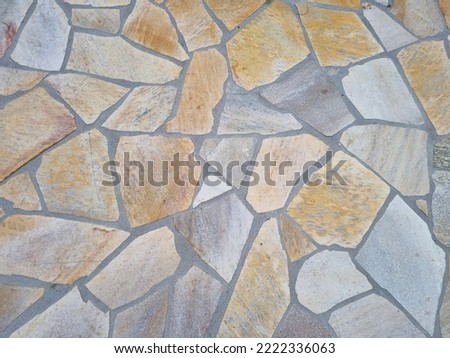 decorative stone floor texture on the terrace