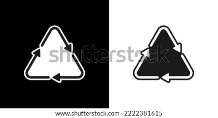 Recycle symbol, vector illustration icon.