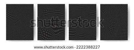Set of halftone backgrounds. Illustration for posters, advertisements, banners, wallpapers and covers. Vector illustration