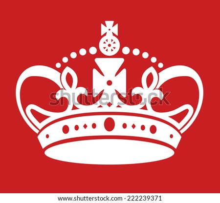 keep calm poster similar crown imitation Royalty-Free Stock Photo #222239371