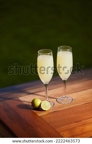 Beautiful Drinks, Pisco Sour, Gin Sour and Whisky Cream Royalty-Free Stock Photo #2222463573