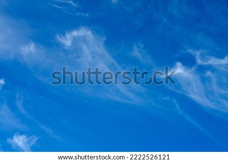 Nature  white cloud and deep blue sky for background and inspiration