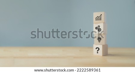 Problems and root cause analysis concept. Define problems to find strategy and solution. Business resolution and decision making for improvement and adaptation. Business review, improve and develop. Royalty-Free Stock Photo #2222589361