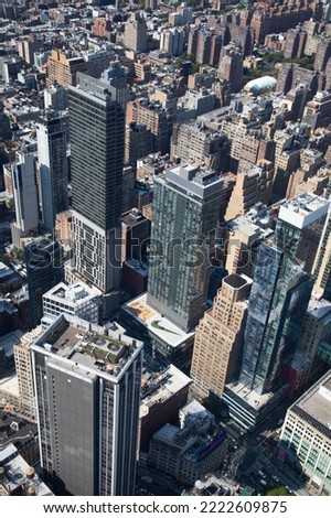 Aerial view of Manhattan, New York City, United States of America