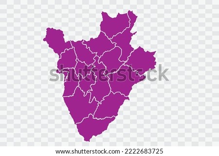 Burundi Map pink Color on White Background quality files Color (a50099) png