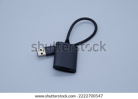 Micro SD memory adapter on white background