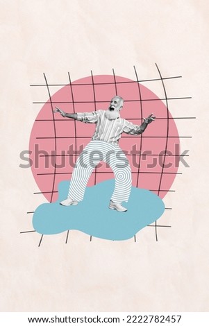 Photo cartoon comics sketch picture of smiling happy guy having fun enjoying sunshine isolated drawing background