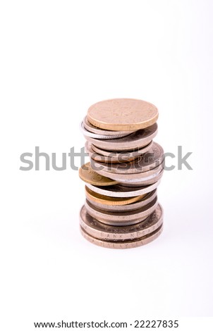 south east asia coins collection isolated on white