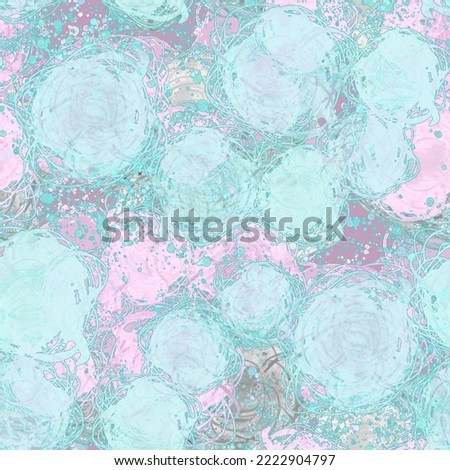Watercolor abstract seamless background, spot, splash of paint, blot, divorce. Abstract flower silhouette, poppy, peony, branch, Rose. Watercolor  abstract stain, paint. Fashionable floral pattern

