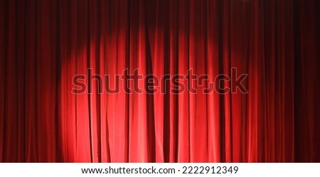 Maroon red curtains in theater cinema drapes. Art performance background. Textured textile backdrop Royalty-Free Stock Photo #2222912349