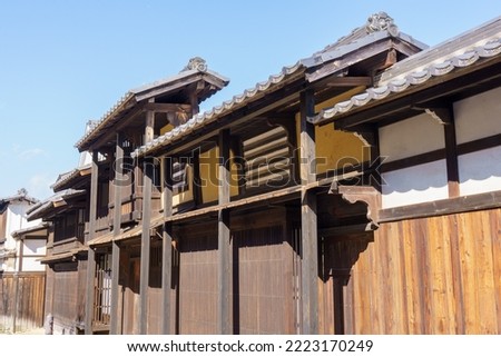Pictures of Old Japanese Wooden Towns