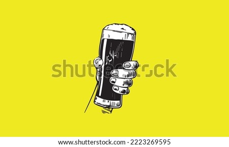 
glass drink beer cocktails set Royalty-Free Stock Photo #2223269595