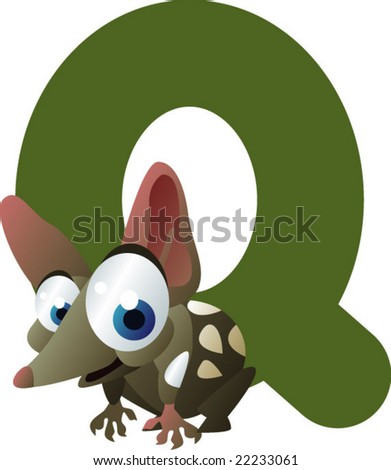 vector alphabet: Q is for quoll