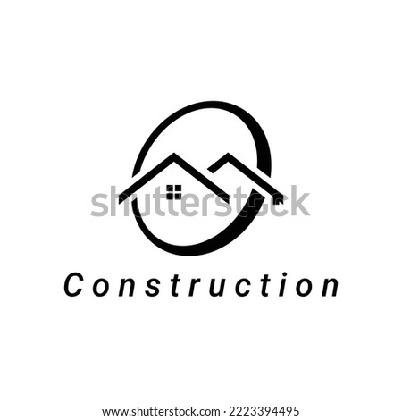 Construction house logo vector design, great for home or construction logo business