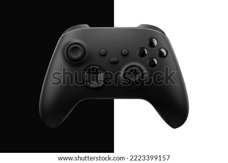Game controller with Black and white background Royalty-Free Stock Photo #2223399157