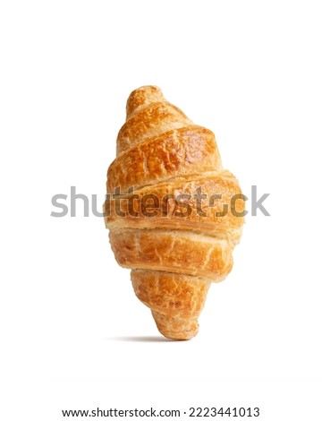 Appetizing croissant isolated on white background Royalty-Free Stock Photo #2223441013