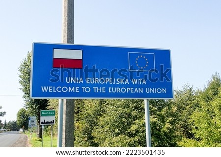 Gronowo, Poland: border area with Soviet Union Royalty-Free Stock Photo #2223501435