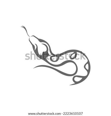 Python logo icon design illustration