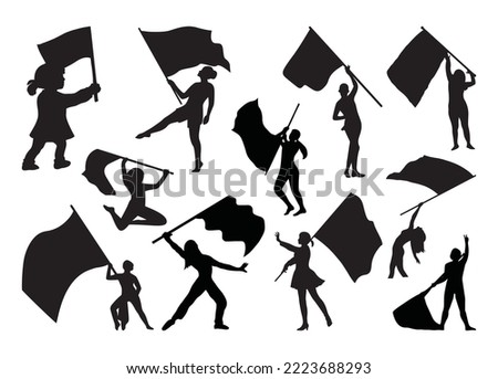Color Guard Flags vector For Print, Color Guard Flags vector Clipart, Color Guard Flags vector Illustration Royalty-Free Stock Photo #2223688293