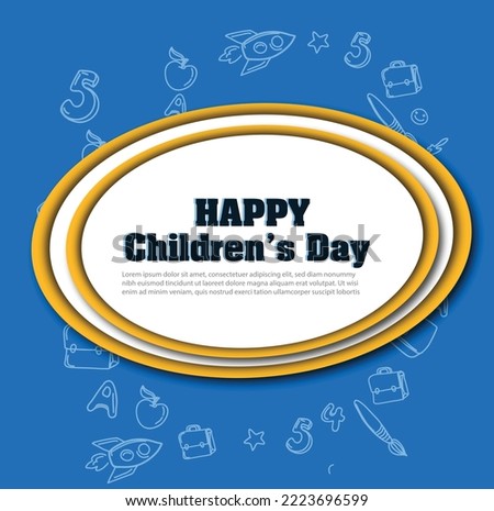 Children's Day is celebrated on the first Prime Minister of India, vector design