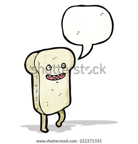 slice of bread cartoon character