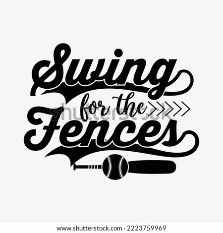 Swing for the Fences baseball svg craft Cricut Cut Files