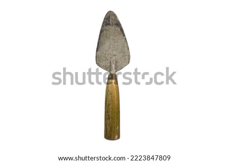 Cement spoon, Cement spoon is usually used to mix cement. Isolated on a white background