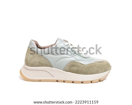 Shoe photographed on a white background