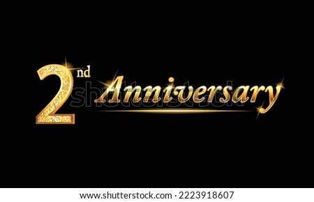 5 anniversary celebration. 5th anniversary celebration. 5 year anniversary celebration with glitter and black background.