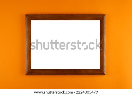 frames on the color wall backgrounds