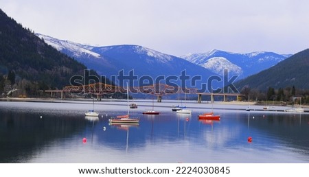 Nelson Kootenay Lake British Columbia Royalty-Free Stock Photo #2224030845