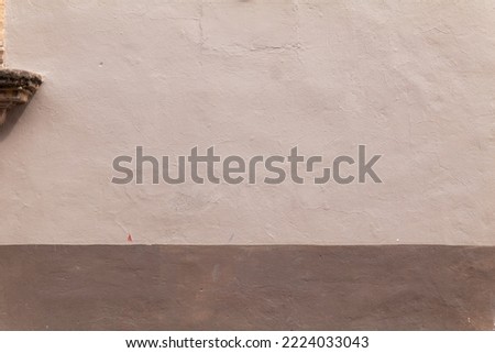 Textured painted wall in assorted two tone Gray colors with architectural    feature Royalty-Free Stock Photo #2224033043