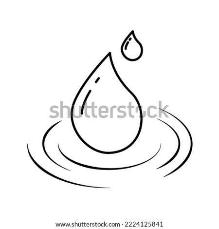 Water, Pure water Vector, Flat, and Illustration