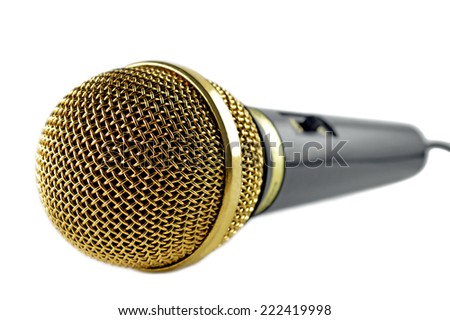 Microphone isolated on a white background